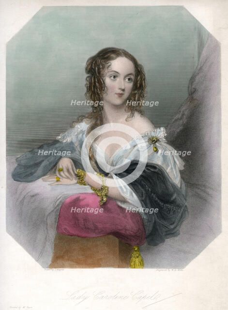 'Lady Caroline Capel', c1800-1820Artist: John Hayter