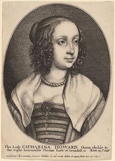 Lady Catherine Howard. Creator: Wenceslaus Hollar