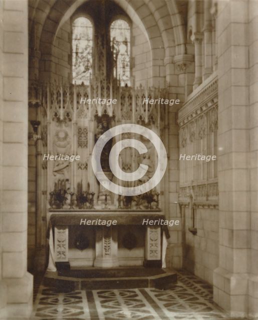 'Lady Chapel, Buckfast Abbey', late 19th-early 20th century. Artist: Unknown.