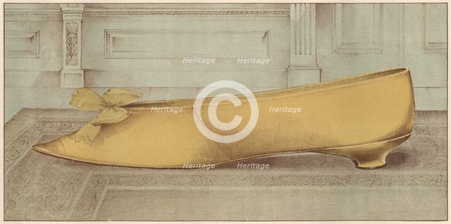 Lady Charlotte Fletcher's shoe, 1885.  Creator: Unknown.