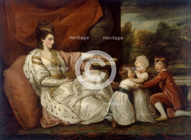 'Lady Charlotte Williams-Wynn and her three eldest children', 1778. Creators: Lady Charlotte Williams-Wynn, Sir Joshua Reynolds.