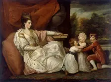 Lady Charlotte Williams-Wynn and her three eldest children 1778. Creators: Lady Charlotte Williams-Wynn, Sir Joshua Reynolds