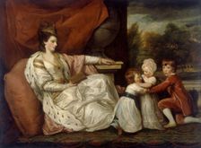 Lady Charlotte Williams-Wynn and her three eldest children 1778. Creators: Lady Charlotte Williams-Wynn, Sir Joshua Reynolds