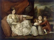 Lady Charlotte Williams-Wynn and her three eldest children 1778. Artist: Lady Charlotte Williams-Wynn
