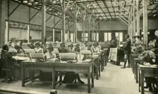 Lady Clerks Tabulating the American Census Returns 1901. Creator: Unknown