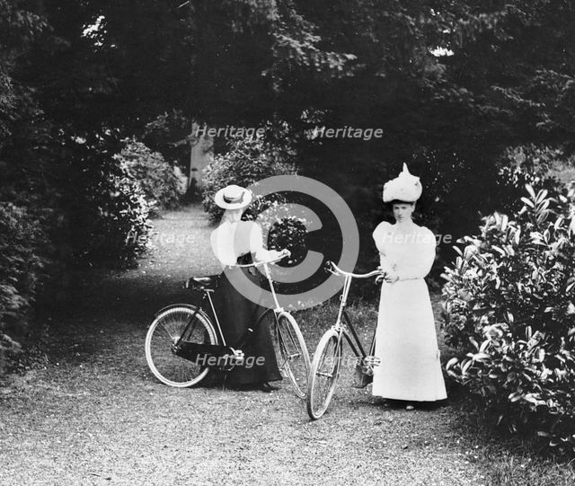 Lady Cyclists is Maderia 1898. Creator: Unknown.