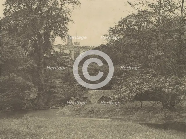Lady Dorothy's Bridge, Haddon Hall, 1888., 1888. Creator: George Bankart.