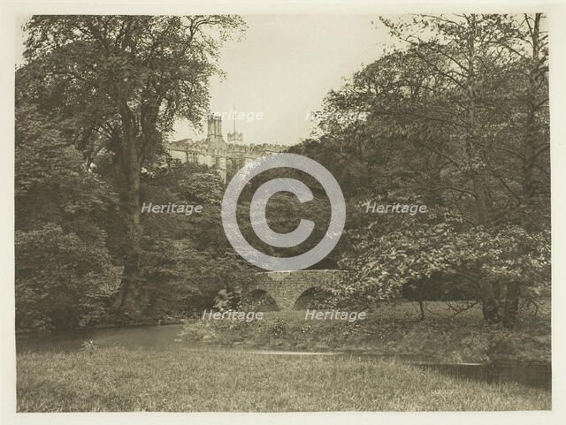 Lady Dorothy's Bridge, Haddon Hall, 1880s. Creator: Peter Henry Emerson.