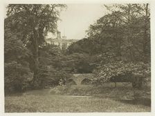 Lady Dorothy's Bridge, Haddon Hall, 1880s. Creator: Peter Henry Emerson