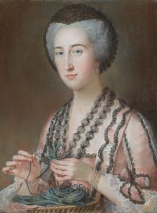 Lady Dungarvan, Countess of Ailesbury (née Susannah Hoare), about 1760. Creator: Mary Hoare