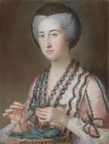 Lady Dungarvan, Countess of Ailesbury (née Susannah Hoare), about 1760. Creator: Mary Hoare