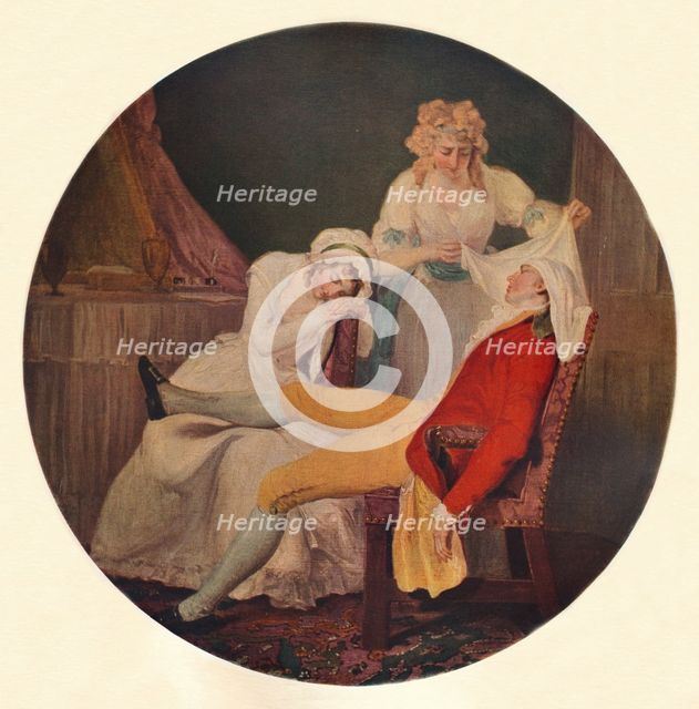 'Lady Easy's Steinkirk: A Scene from 'The Fearless Husband' by Colley Cibber (Act V, Scene 5)', (193 Artist: Francis Wheatley.