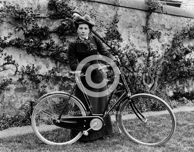Lady Edwardian Cyclist. Creator: Unknown.