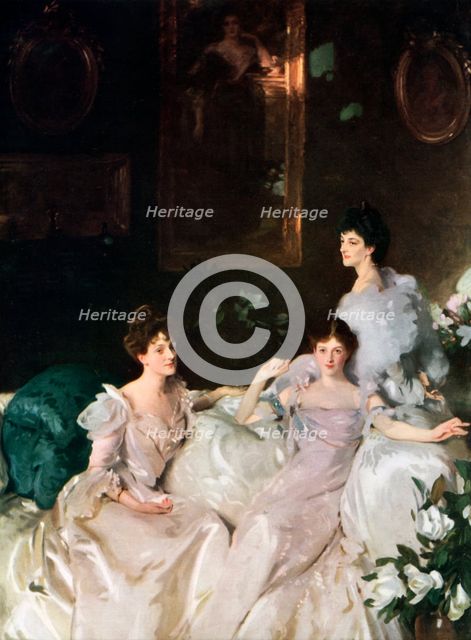 'Lady Elcho, Mrs Tennant and Mrs Adeane', 1926.Artist: John Singer Sargent