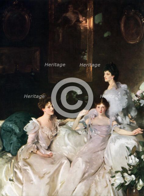 'Lady Elcho, Mrs Tennant and Mrs Adeane', 1926.Artist: John Singer Sargent
