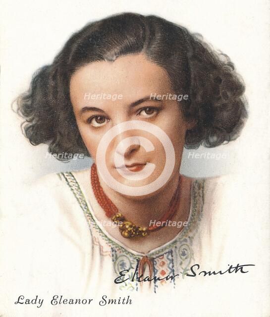 Lady Eleanor Smith, 1937. Artists: Unknown, WD & HO Wills.