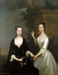 Lady Elizabeth and Lady Henrietta Finch, c1730-c1731. Artist: Charles Jervas