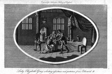 Lady Elizabeth Gray soliciting assistance and protection from Edward IV (1793). Creator: Warren