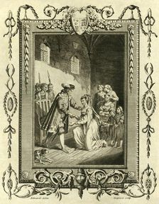 Lady Elizabeth Grey petitioning Edward IV To restore her lands (1461), 1783 . Creator: Unknown