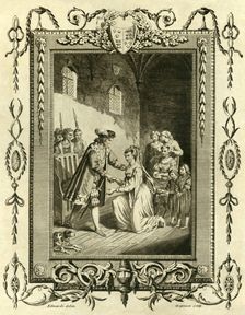 Lady Elizabeth Grey petitioning Edward IV To restore her lands (1461), 1783 . Creator: Unknown