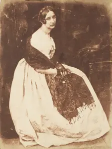 Lady Elizabeth Eastlake, 1843-47. Creators: David Octavius Hill, Robert Adamson, Hill & Adamson