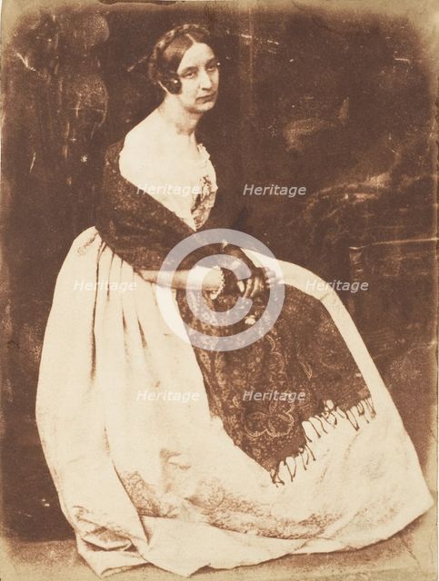 Lady Elizabeth Eastlake, 1843-47. Creators: David Octavius Hill, Robert Adamson, Hill & Adamson.