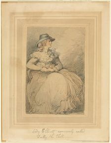 Lady Elliott, Commonly Called Dolly The Tall, 1775/1827. Creator: Thomas Rowlandson (British, 1756-1827)