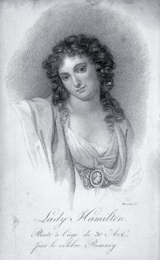 Lady Emma Hamilton at the age of 30, 1816. Creator: Antoine Maxime Monsaldy