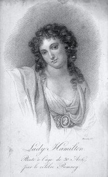 Lady Emma Hamilton at the age of 30, 1816. Creator: Antoine Maxime Monsaldy