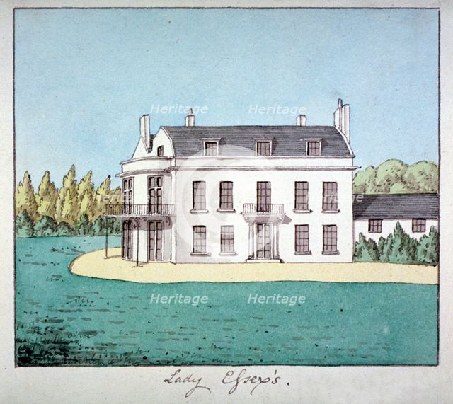 Lady Essex's house, Mile End Road, Stepney, London, c1800. Artist: Anon