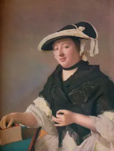 Lady Fawkener c1760. Artist: Jean-Etienne Liotard