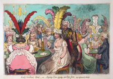 Lady Godina's Rout or Peeping Tom spying out Pope Joan, 1796