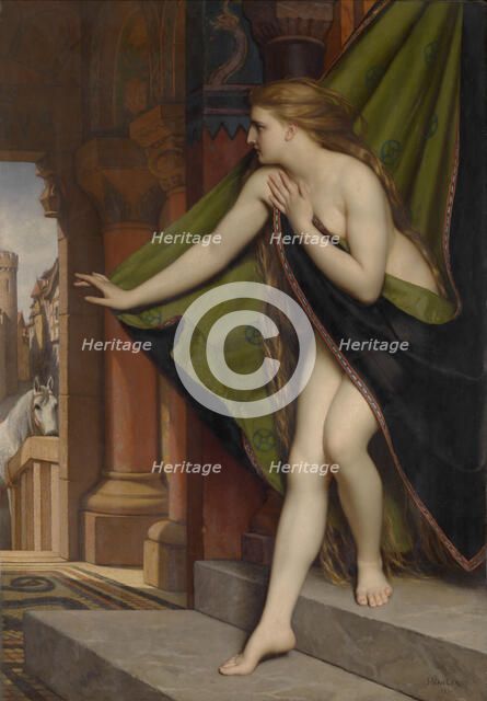 Lady Godiva, 1870. Creator: Joseph Henri Francois Van Lerius.