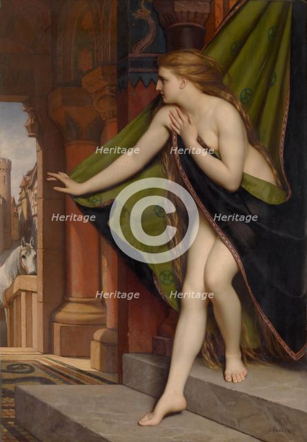 Lady Godiva, 1870. Creator: Van Lerius, Jozef (1823-1876).