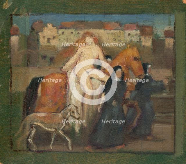 Lady Godiva, 1922. Creator: Milan Thomka Mitrovsky.
