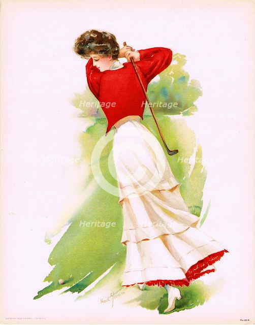 Lady Golfer, 1908. Creator: Stumm, Maud (1866-1935).