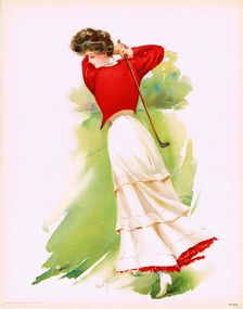 Lady Golfer, 1908. Creator: Stumm, Maud (1866-1935)