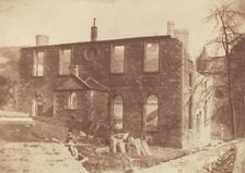Lady Glenorchy's Chapel during demolition, on the site of Waverley Station, c. 1846. Creators: David Octavius Hill, Robert Adamson