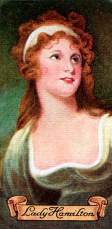 Lady Hamilton, taken from a series of cigarette cards, 1935