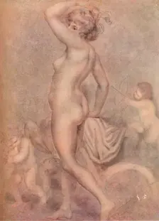 Lady Hamilton as the Goddess of Health c1790, (1920). Creator: George Romney
