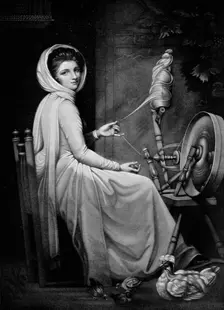 Lady Hamilton as The Spinstress c1782, (1912). Artist: George Romney