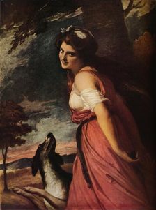 Lady Hamilton as a Bacchante 1785. Artist: George Romney
