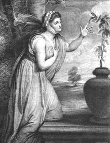 'Lady Hamilton as "Sensibility", after George Romney c1789 (1891). Creator: Richard Earlom