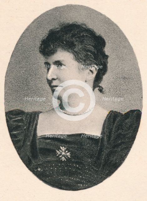 'Lady Halle', c1880, (1895). Artist: F Jenkins Heliog.