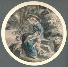 Lady Herbert and her Children 1903. Artist: Lady Diana Spencer