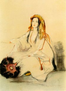 Lady Hester Stanhope in Oriental Dress early 19th century?, (1942). Creator: David Wilkie