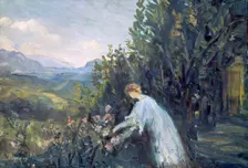 Lady in the Garden 1909-1911. Artist: Pierre Laprade