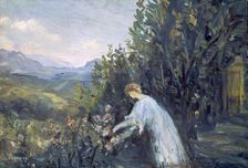 Lady in the Garden 1909-1911. Artist: Pierre Laprade