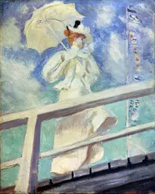 Lady in White late 19th century (?). Creator: Paul Helleu