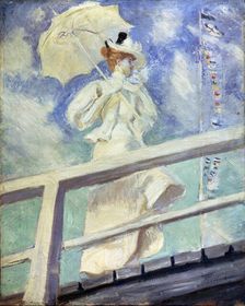 Lady in White late 19th century (?). Creator: Paul Helleu